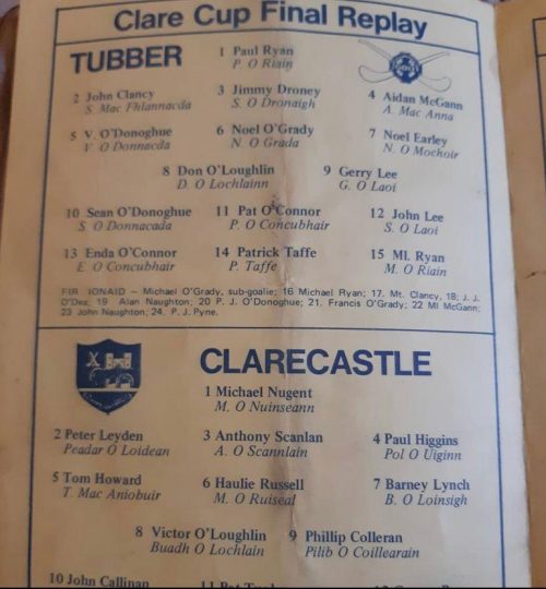 Tubber v's Clarecastle